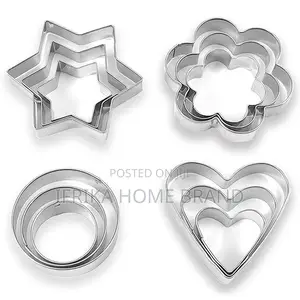 3pcs/Set Stainless Steel Candy Biscuit Jelly Cookie Cutter