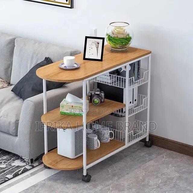 Kitchen Table Rack With Wheel Floor 3 Layer Spice Rack