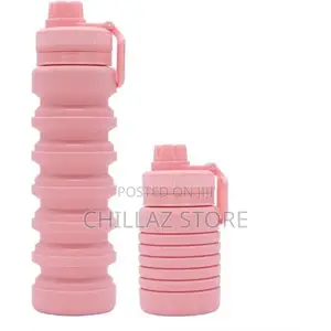 Reusable Silicone Collapsible Water Bottle,