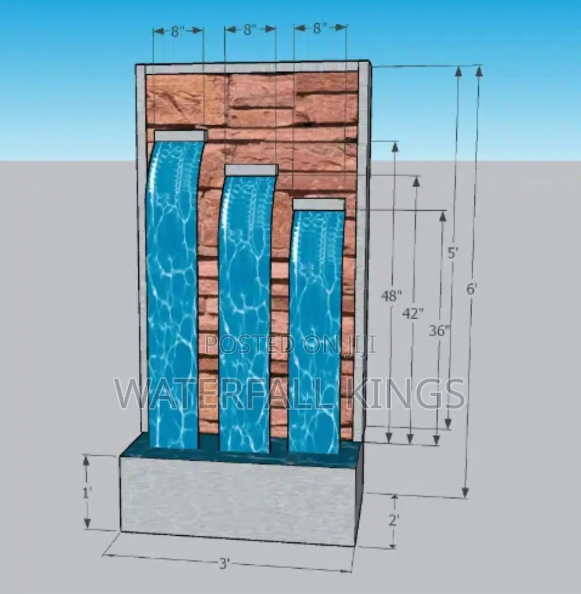 Custom Made Stainless Steel Fountain