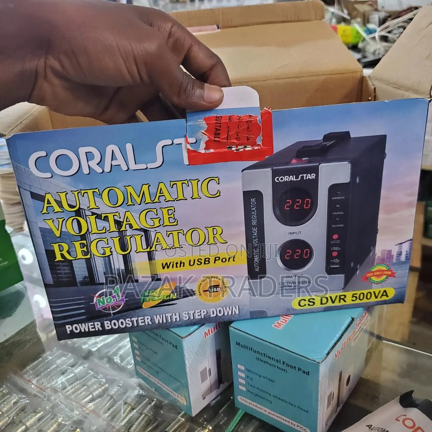 500V Automatic AC Voltage Regulator 220v/Coralstar