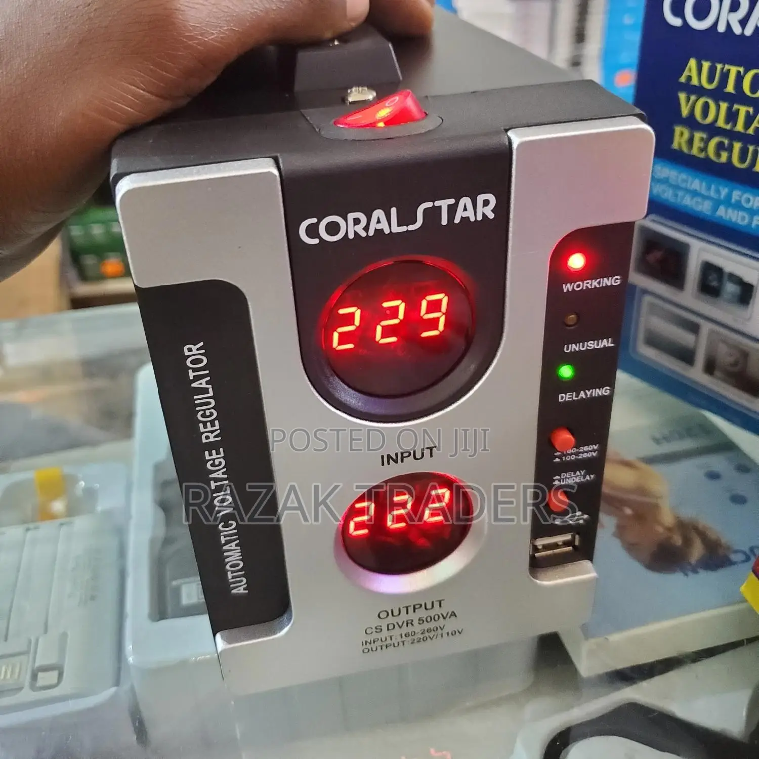 500V Automatic AC Voltage Regulator 220v/Coralstar