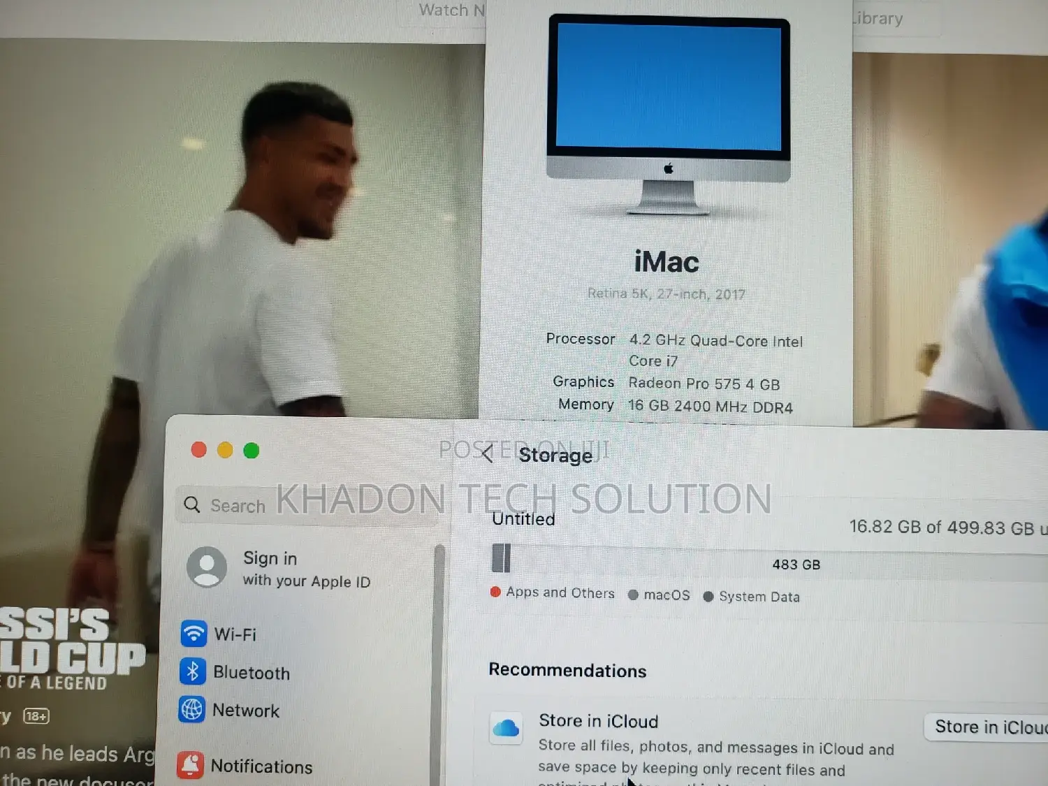 Desktop Computer Apple iMac 16GB Intel Core I7 SSD 500GB