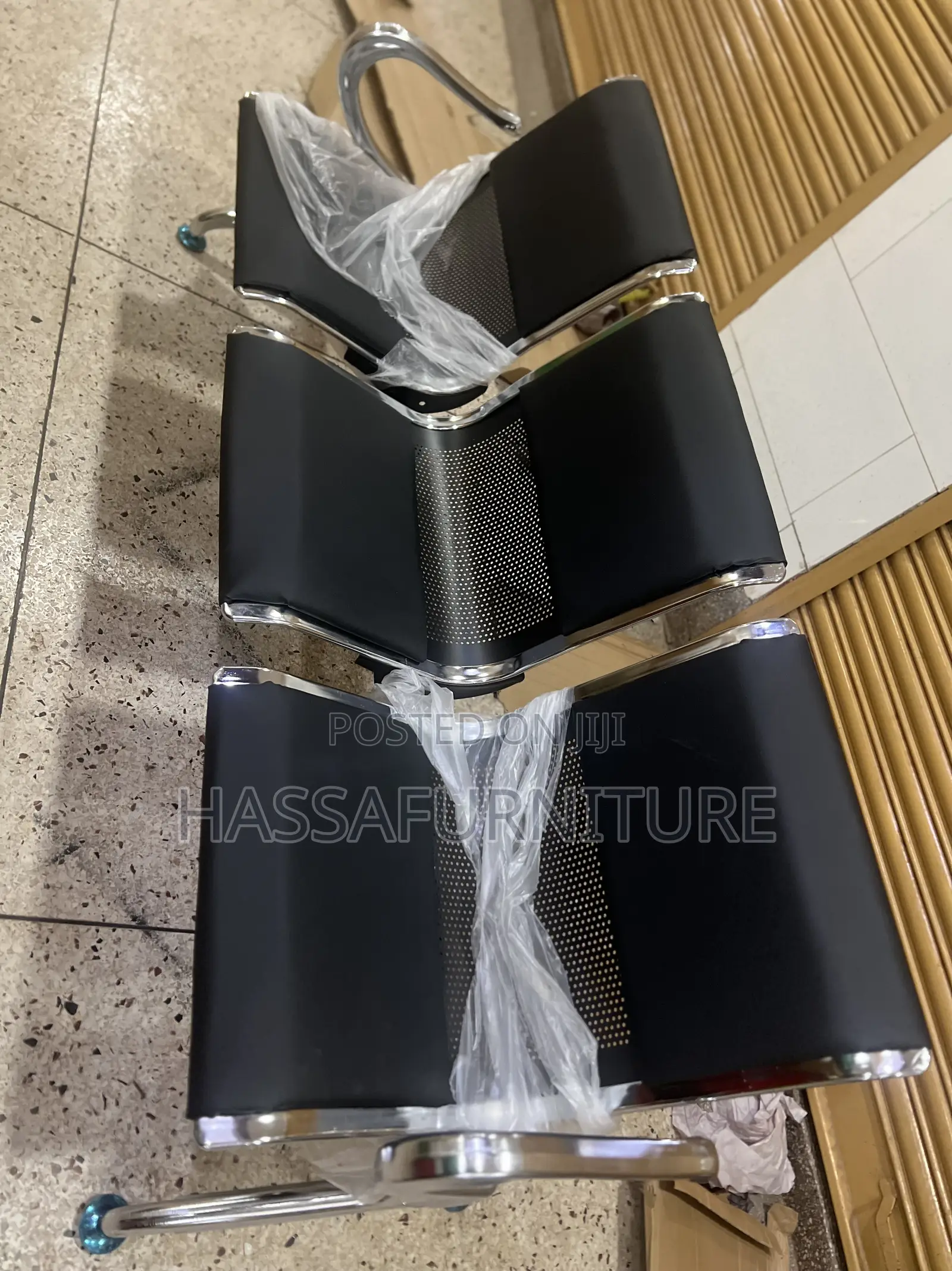3seaters Salon Waiting Chair