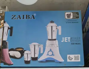 ZAIBA Mixer Grinder 2 in 1 With Steel Jugs