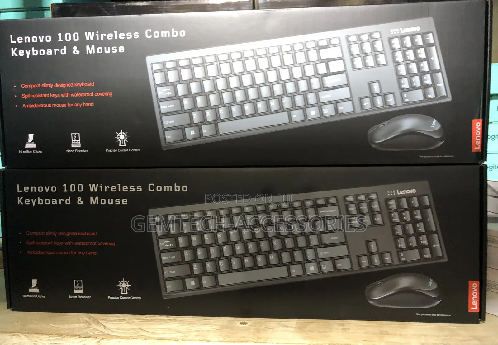 Lenovo 100 Original Wireless Keyboard and Mouse