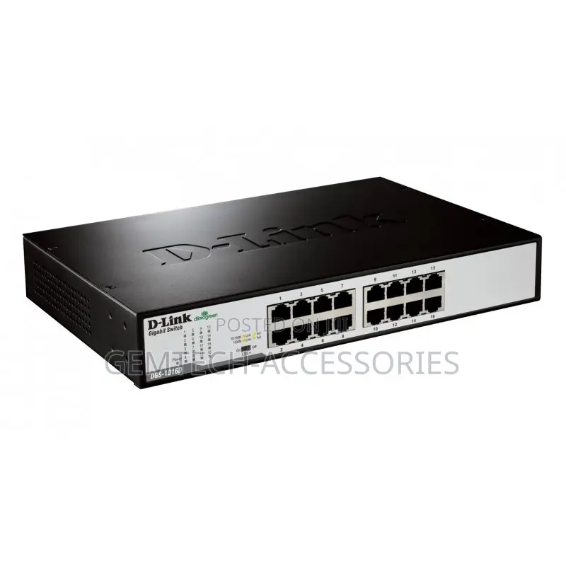 16 Port Dlink 10/100mbps Desktop Switch DES-1016D