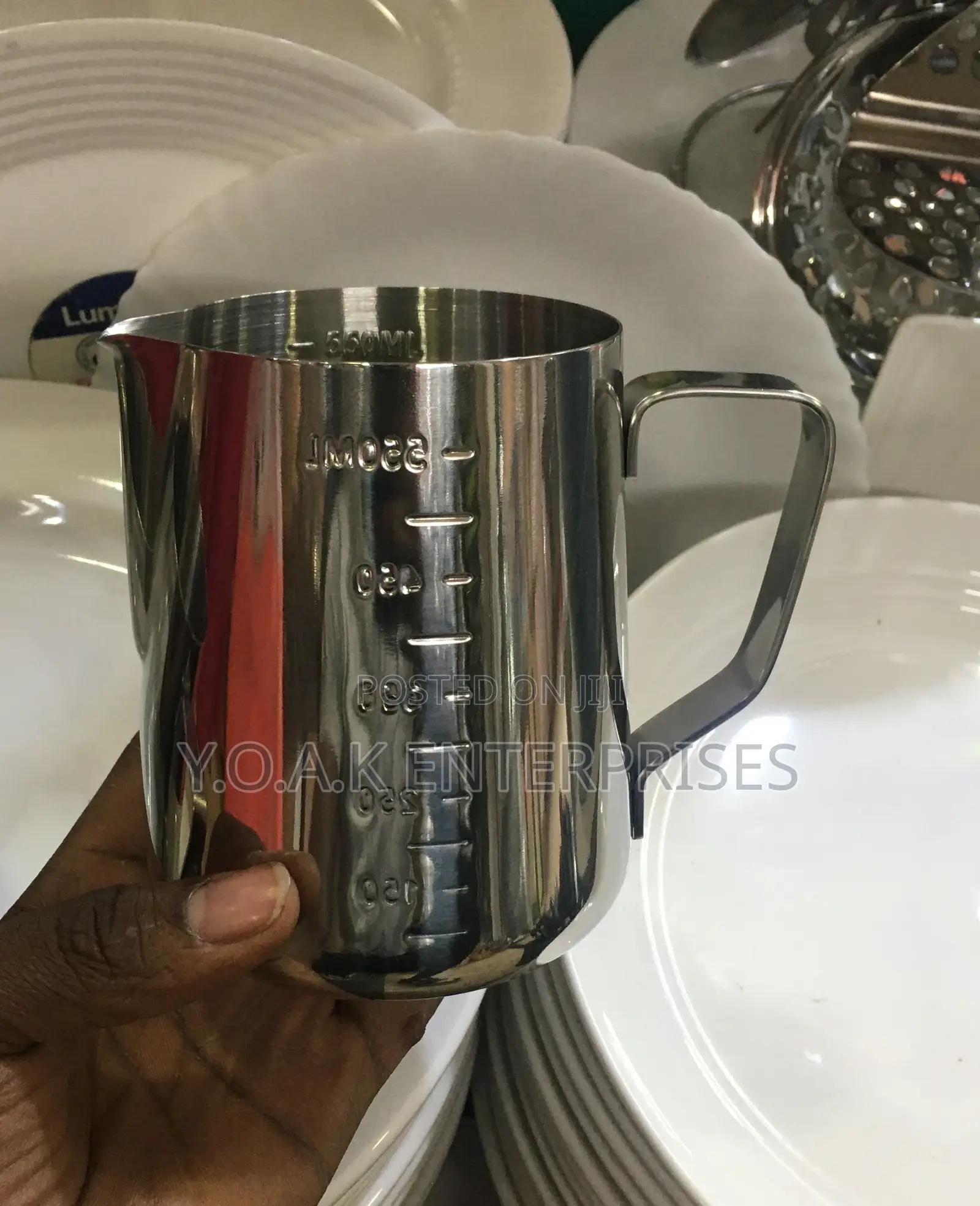 550ml Stainless Steel Milk Frothing Jug Coffee Cup