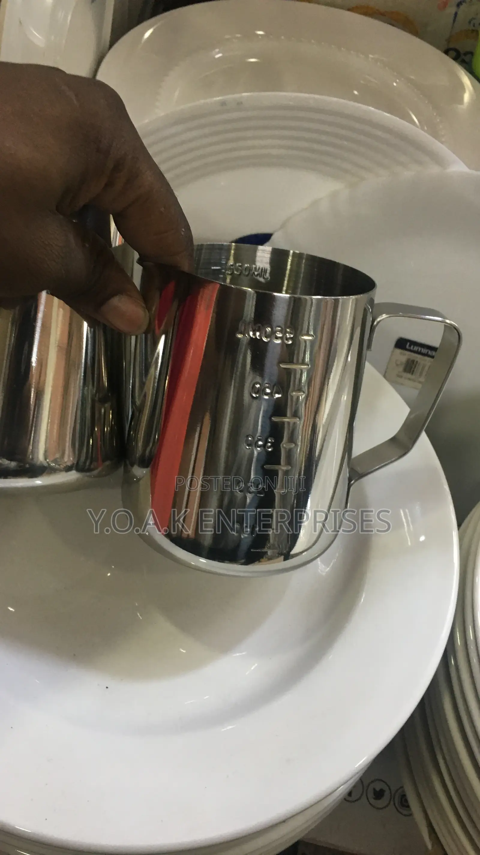 550ml Stainless Steel Milk Frothing Jug Coffee Cup