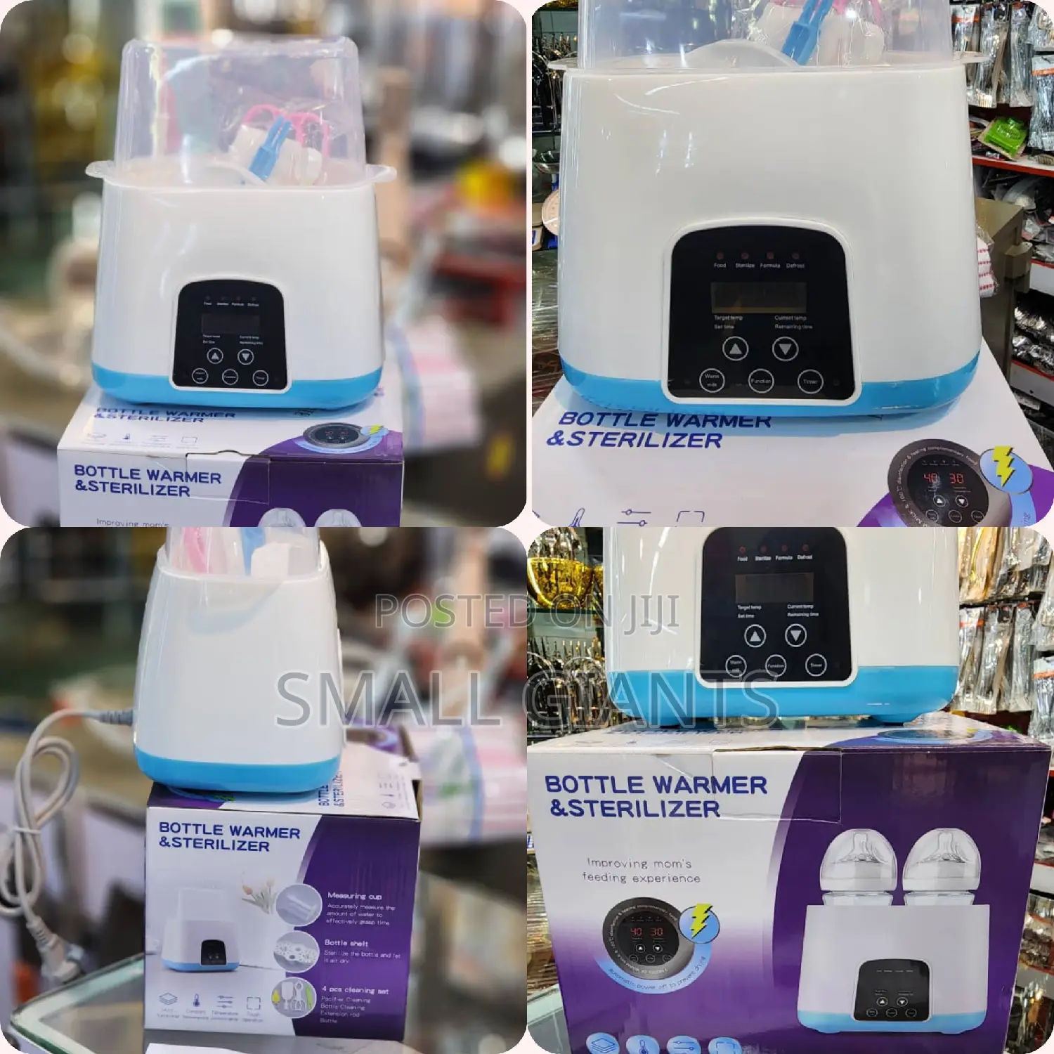 Bottle Warmer/Sterilizer With Bottle Shelf and Cleaning Set