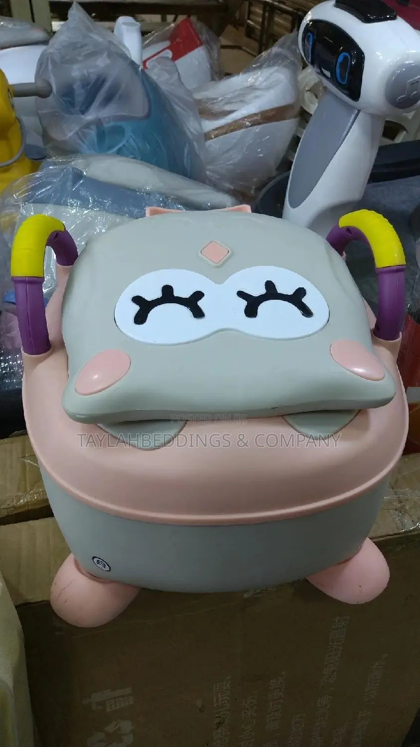 Baby Kids Pink Bear Portable Potty Training Toilet Seat