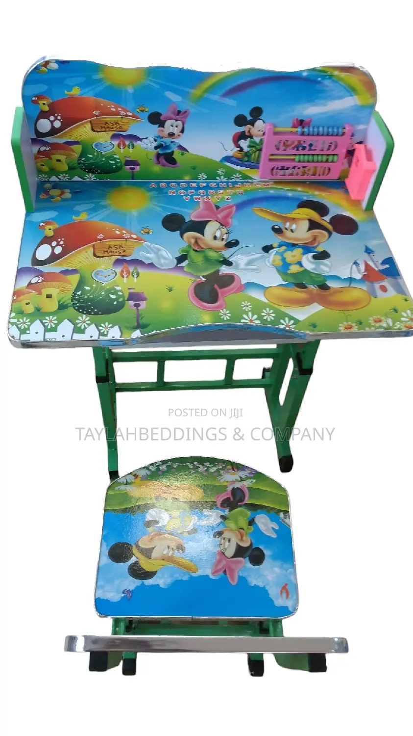 Kids Study Table With Chair Green Hight Adjustable