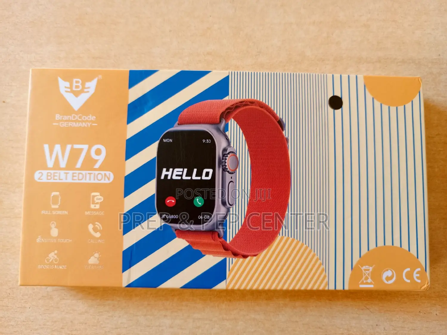 W79 2 Belt Edition Smart Watch Fitness Tracker