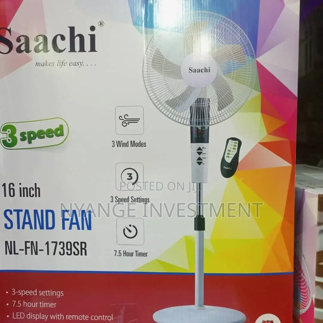 Saachi 3 Speed Stand Fan Stand Fan Stand Fan