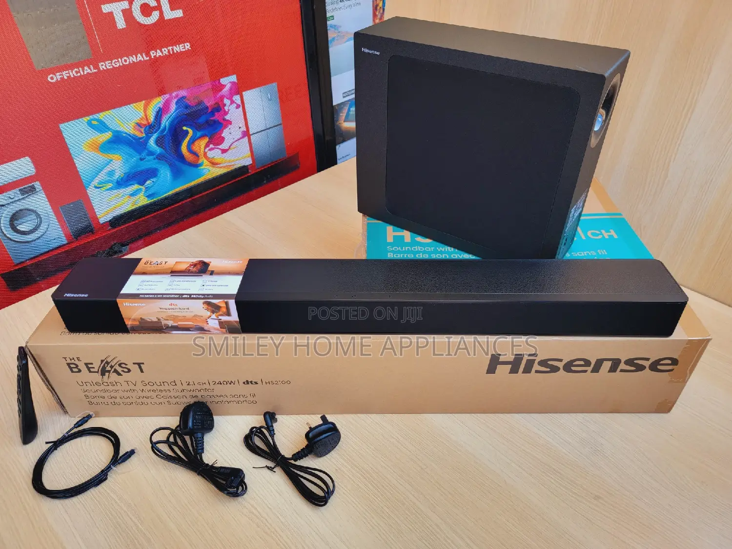 Wireless 2.1channel Hisense Soundbar 240watts