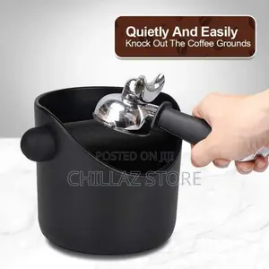 Espresso Knock Box, 4.4 Inch Coffee Knock Box