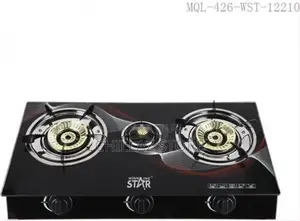 Winningstar Deluxe 3-Burner Glass Gas Stove