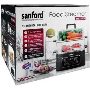 Sanford 2 Tier Vegetable Food Steamer 3 Speed Cooker Pot-