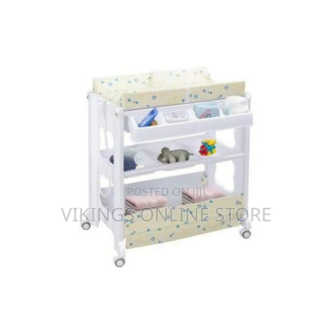 Multifunctional Changing Baby Diaper Table 3 in 1 - White