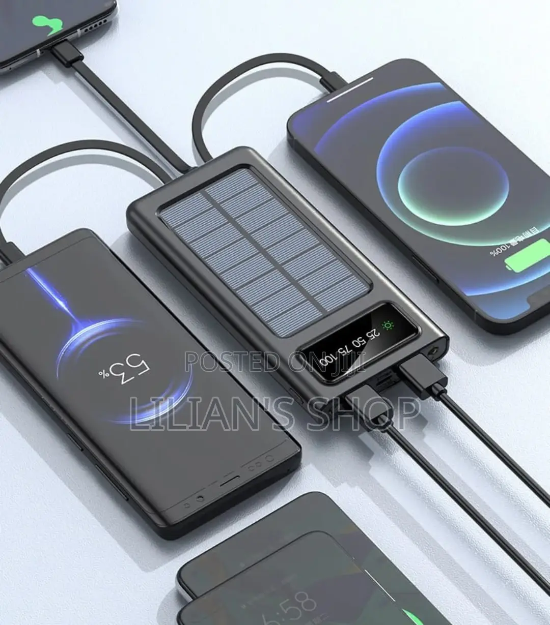 20000mah Solar Powered Bank