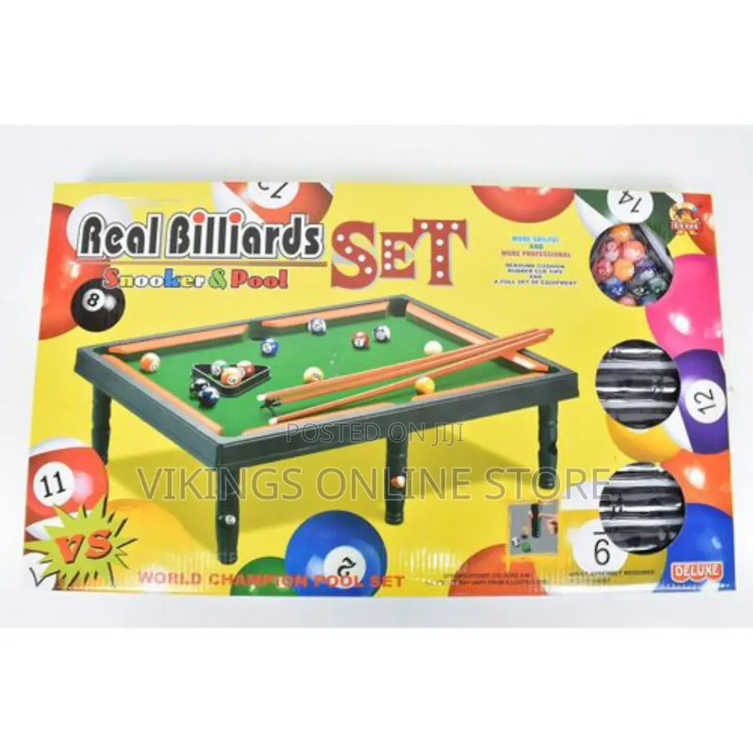 Real Billiards Kid's Snooker Pool Set - Multicolor