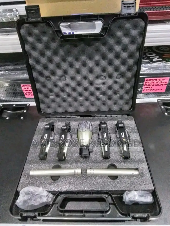 Original SAMSON AUDIO 7pieces Drum Kit Dynamic Microphones.