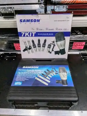 Original SAMSON AUDIO 7pieces Drum Kit Dynamic Microphones.