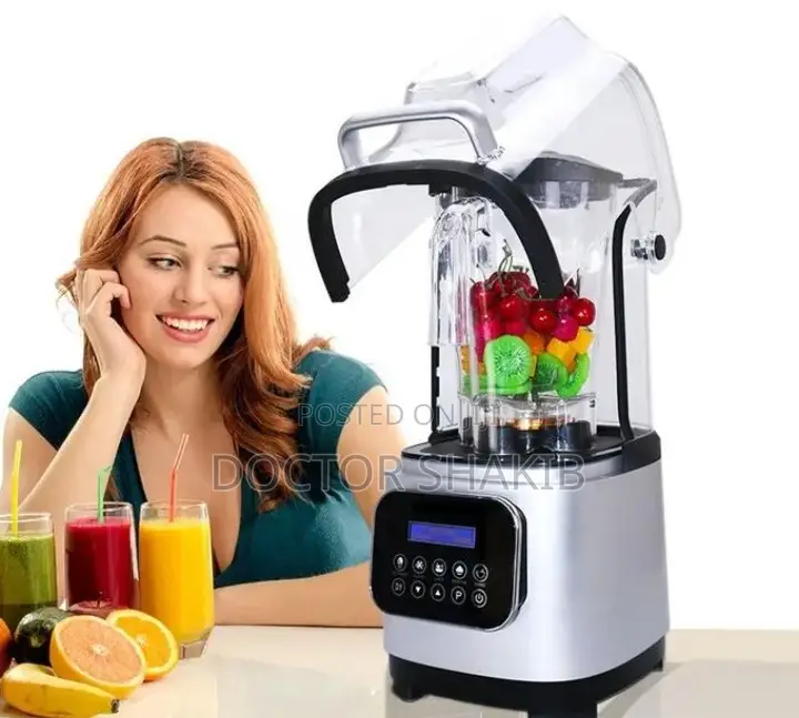 Commercial Blender With Sound Proof Cover