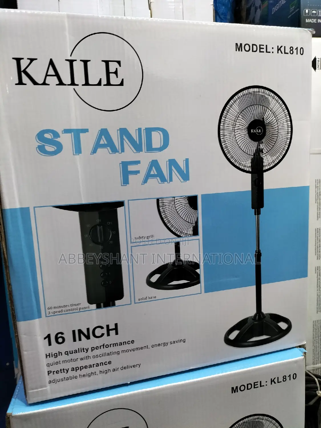 Stand Fan 16inch 3 Speed Stand Fan