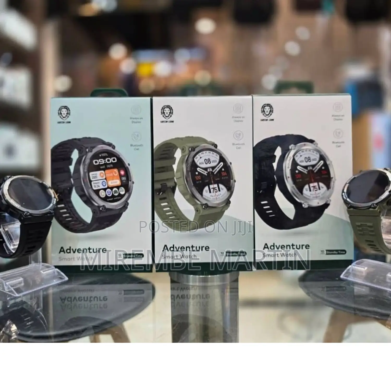 Green Lion Adventure Smart Watch With Bluetooth Calls.
