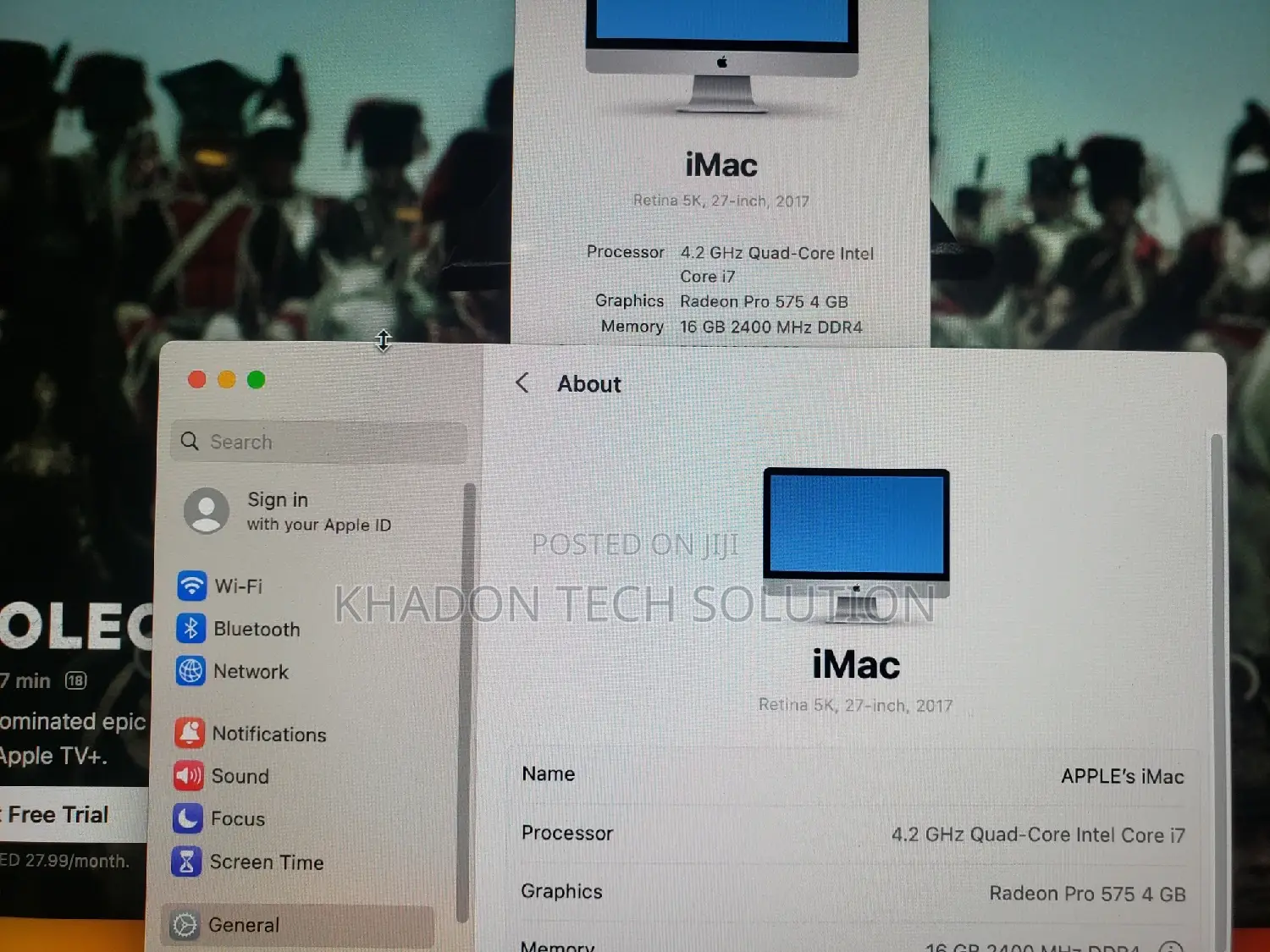 Desktop Computer Apple iMac 16GB Intel Core I7 SSD 500GB