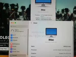 Desktop Computer Apple iMac 16GB Intel Core I7 SSD 500GB