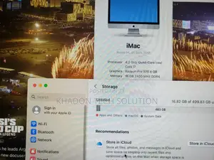 Desktop Computer Apple iMac 16GB Intel Core I7 SSD 500GB