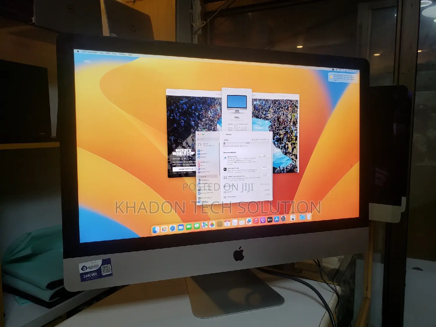 Desktop Computer Apple iMac 16GB Intel Core I7 SSD 500GB