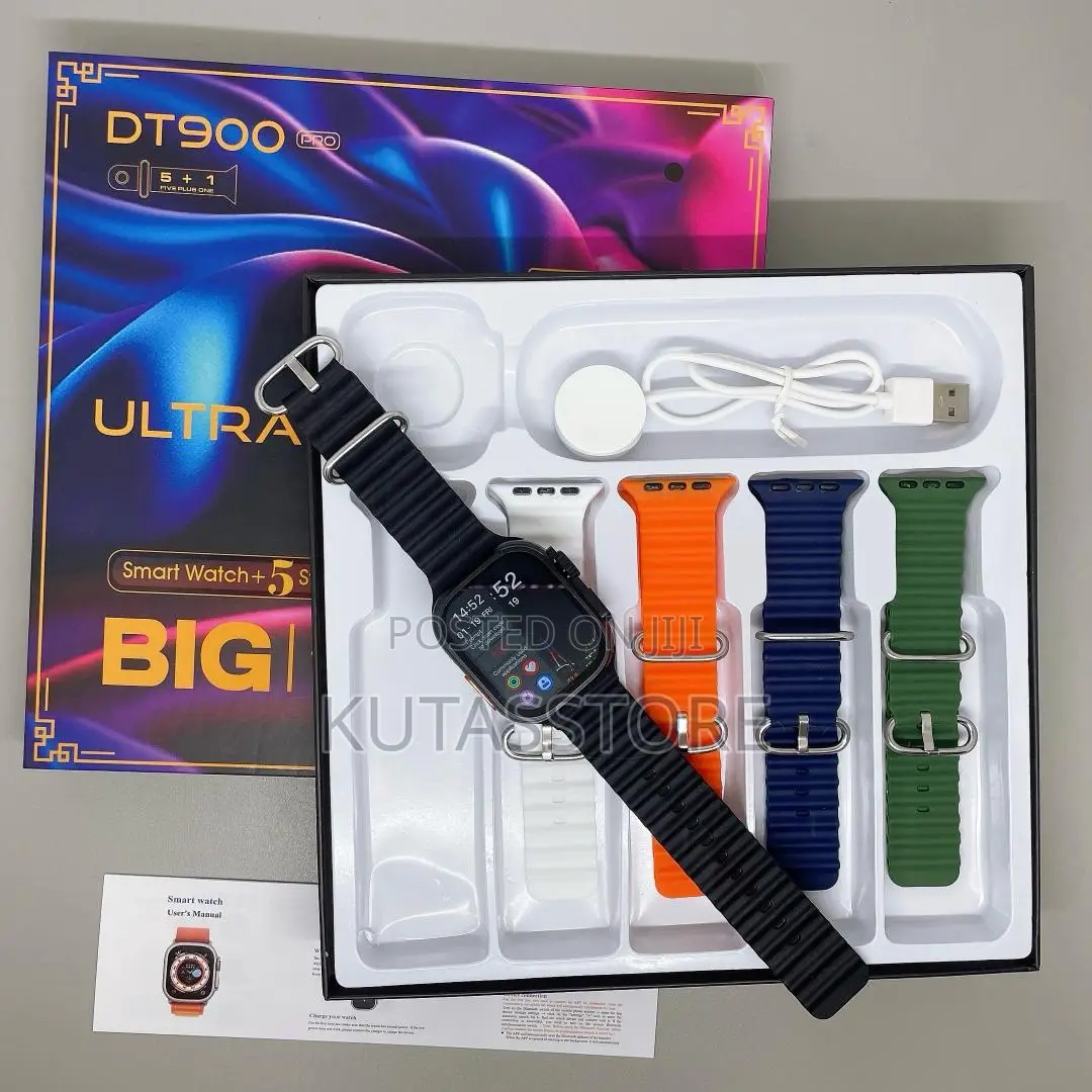 Dt900 Ultra Smart Watch With 5 Straps