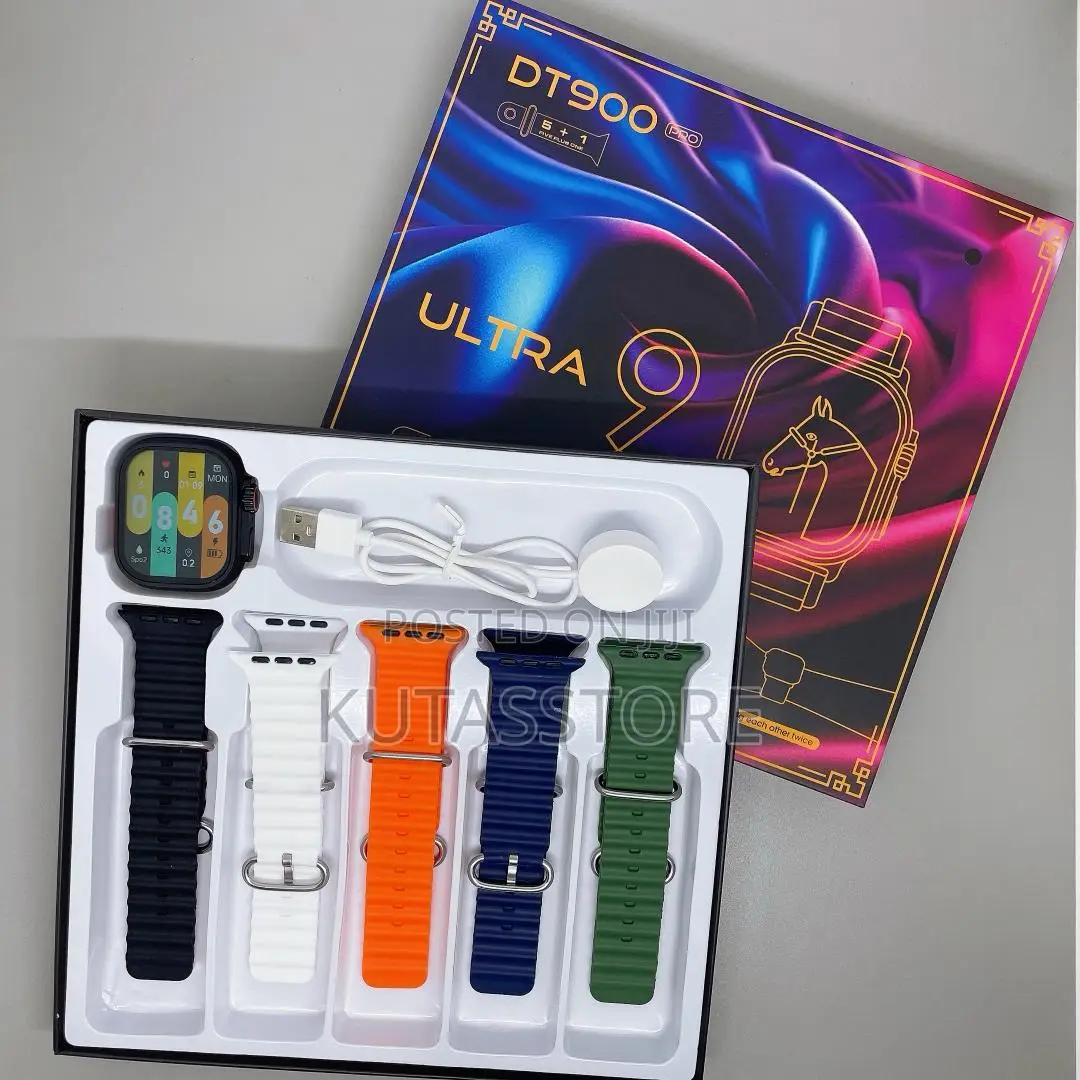 Dt900 Ultra Smart Watch With 5 Straps