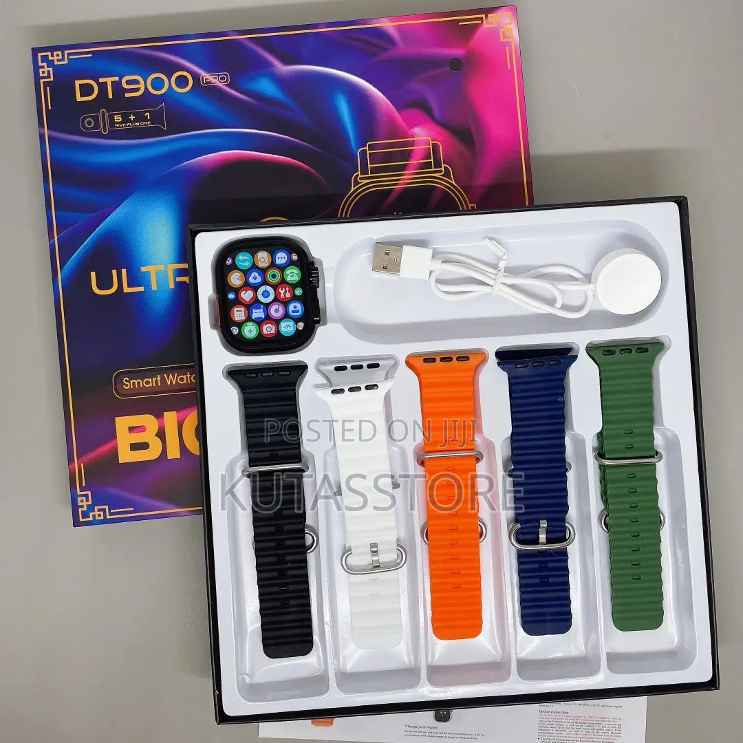 Dt900 Ultra Smart Watch With 5 Straps