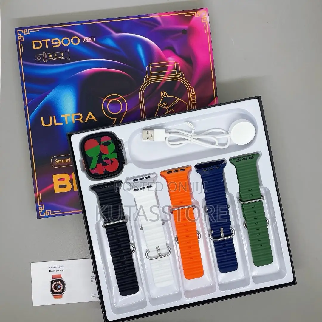 Dt900 Ultra Smart Watch With 5 Straps