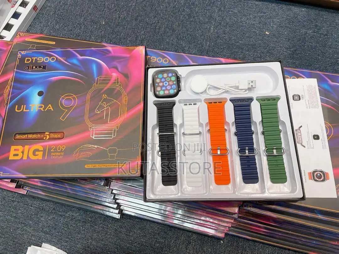 Dt900 Ultra Smart Watch With 5 Straps
