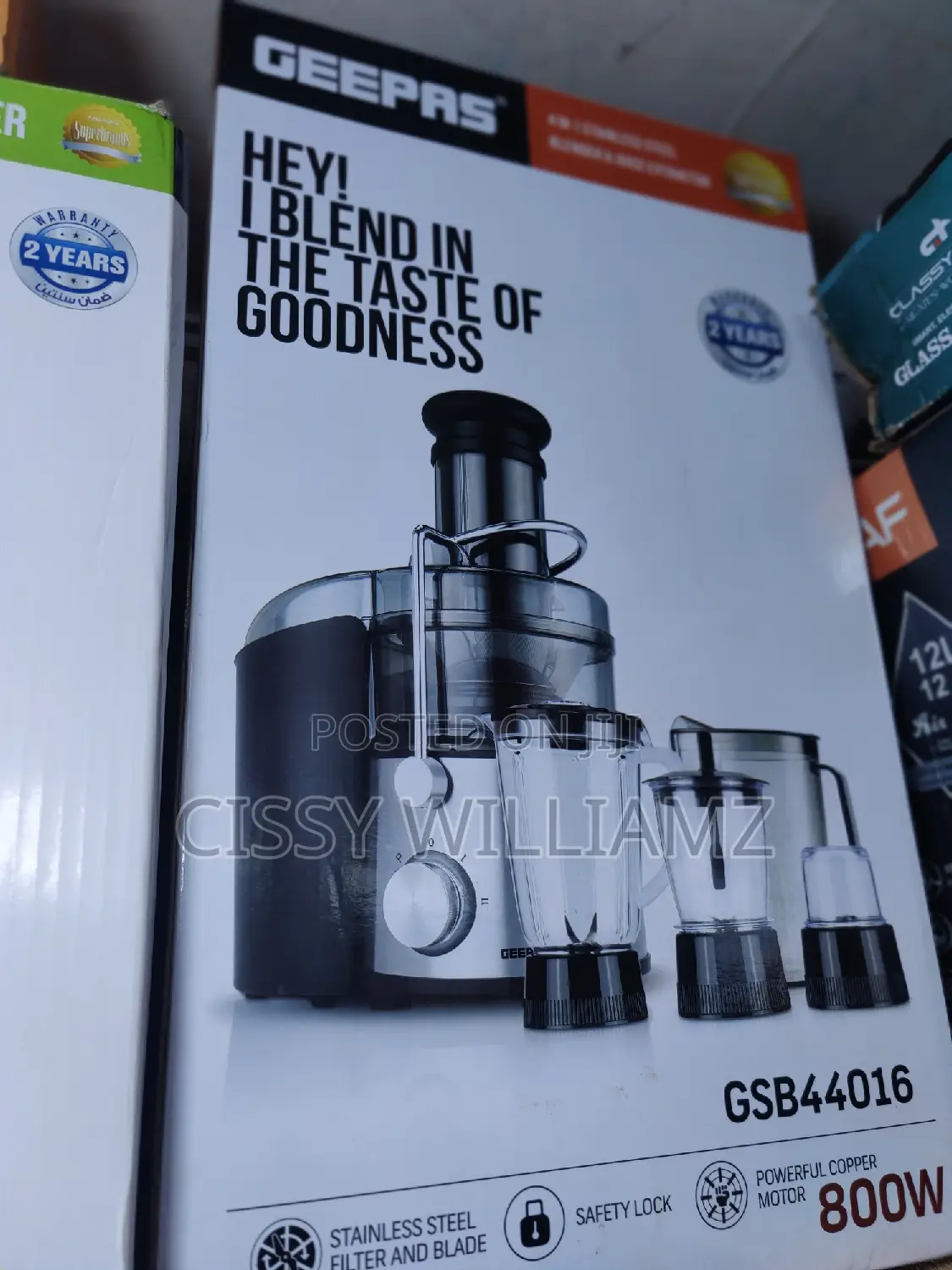 4in1 Blender Juice Extractor/Geepas Juice Extractor/Blender