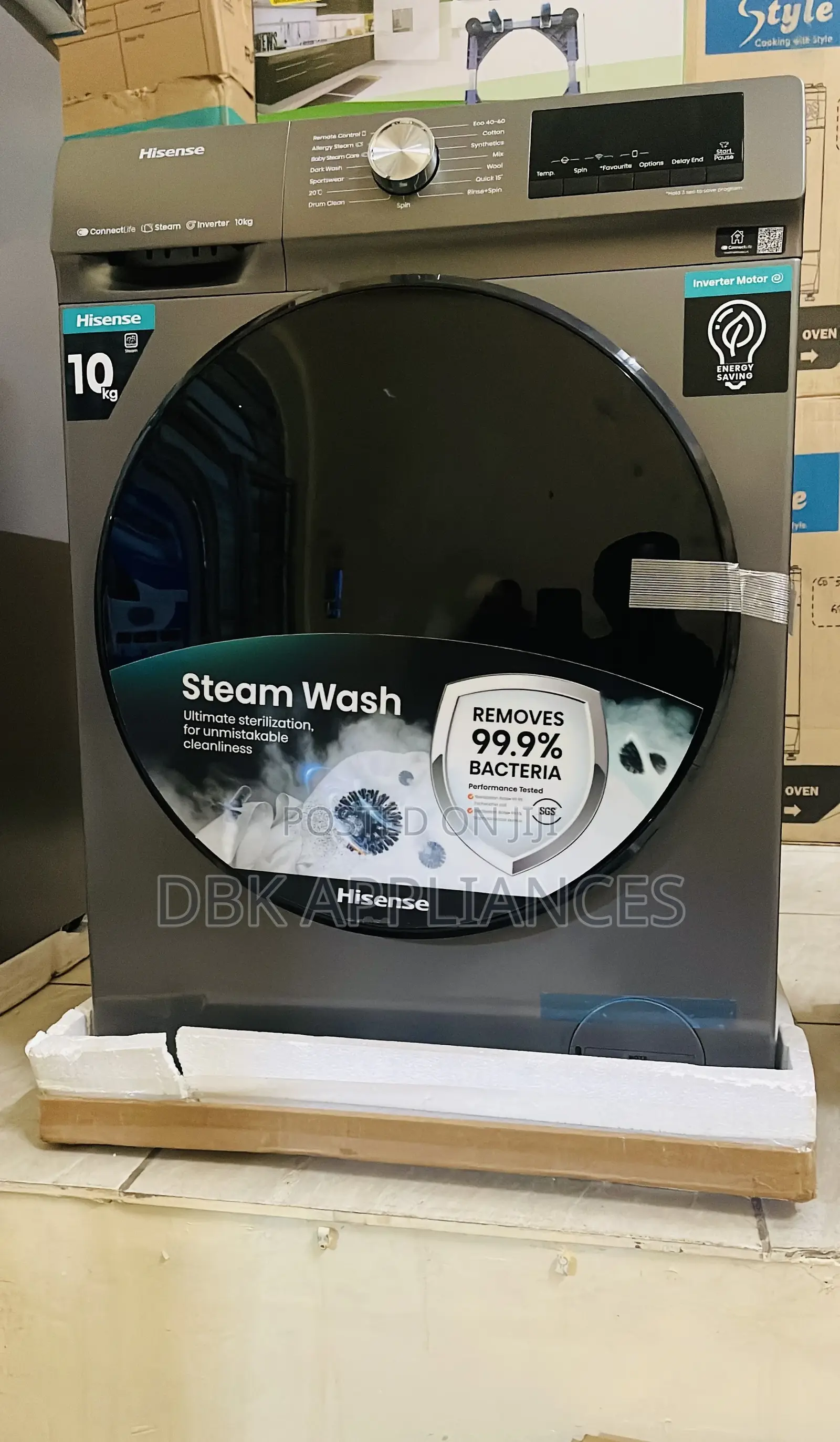 Hisense 10kgs Front Loader Washing Machines 2yr Warranty