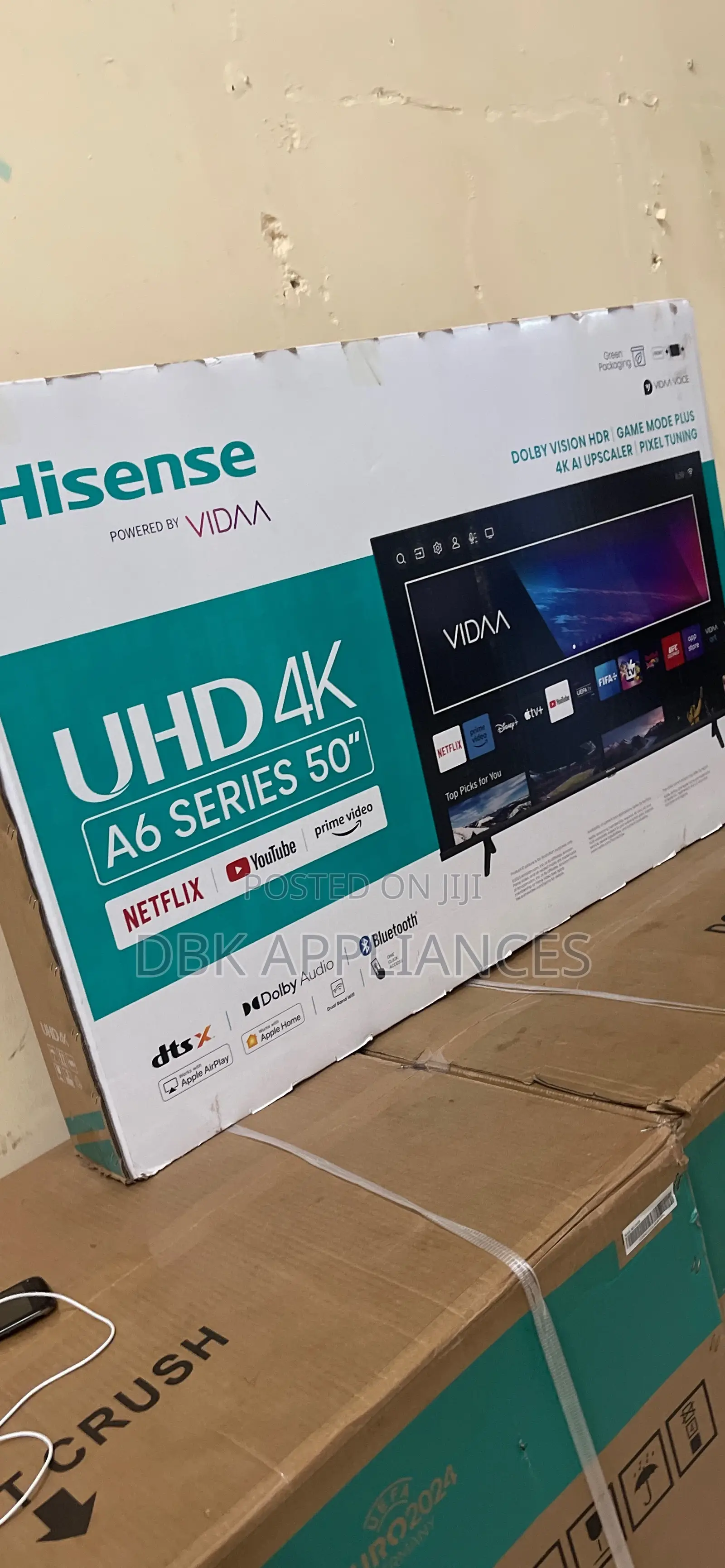 Hisense 50inch Smart Uhd TVS 3yr Warranty