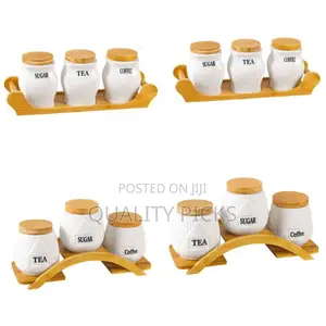 3 PCS Sugar Bowl Set