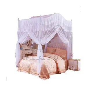 Luxurious Curved Mosquito Net With Poles –