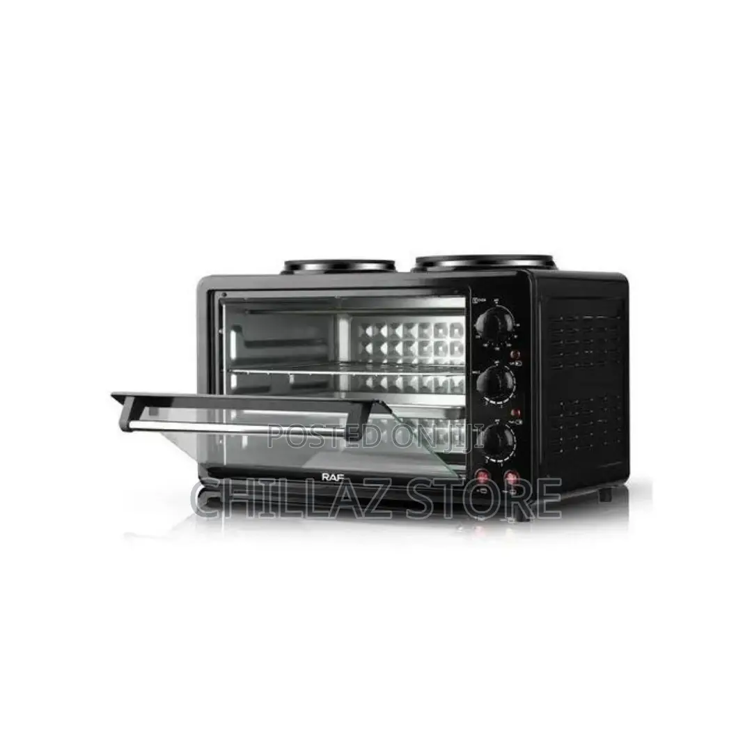 RAF 40 Litres Toaster Baking Oven Grill With 2 Hot Plates