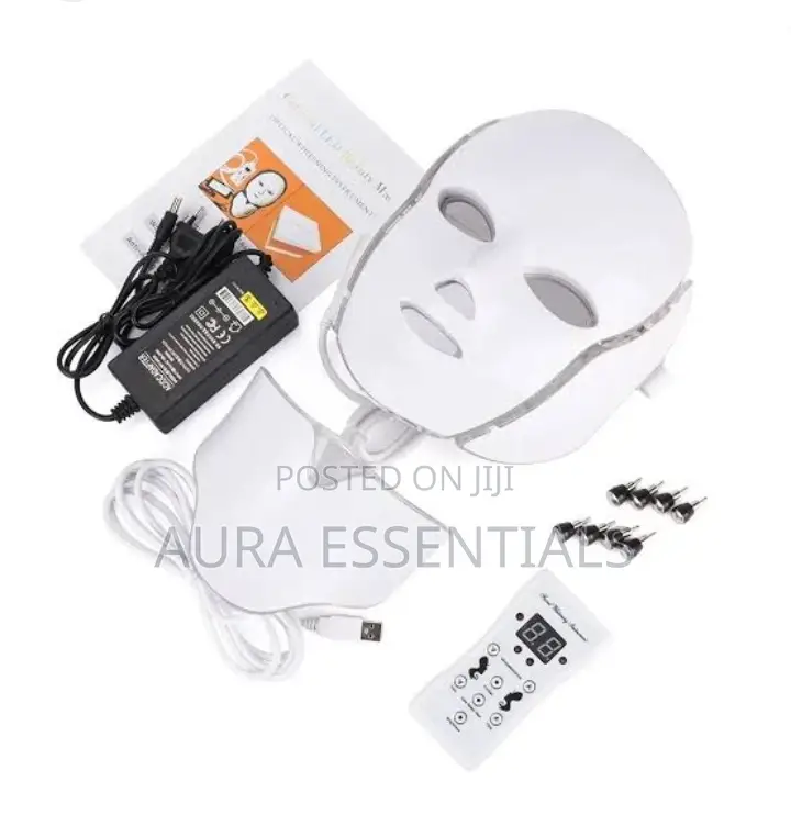 7 Colors LED Face Mask for Facial and Neck Skin Rejuvenation