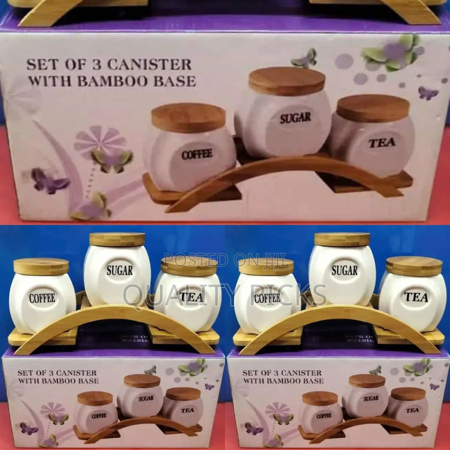 Brand 3 PCS Sugar Bowl Set