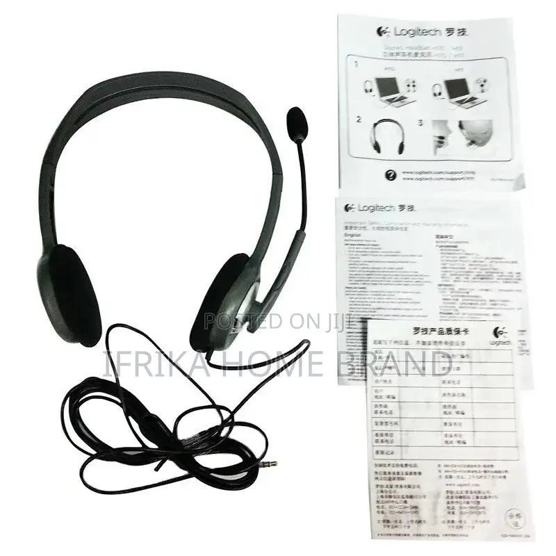 Logitech H111 3.5mm Wired Gaming Earphones With Microphone