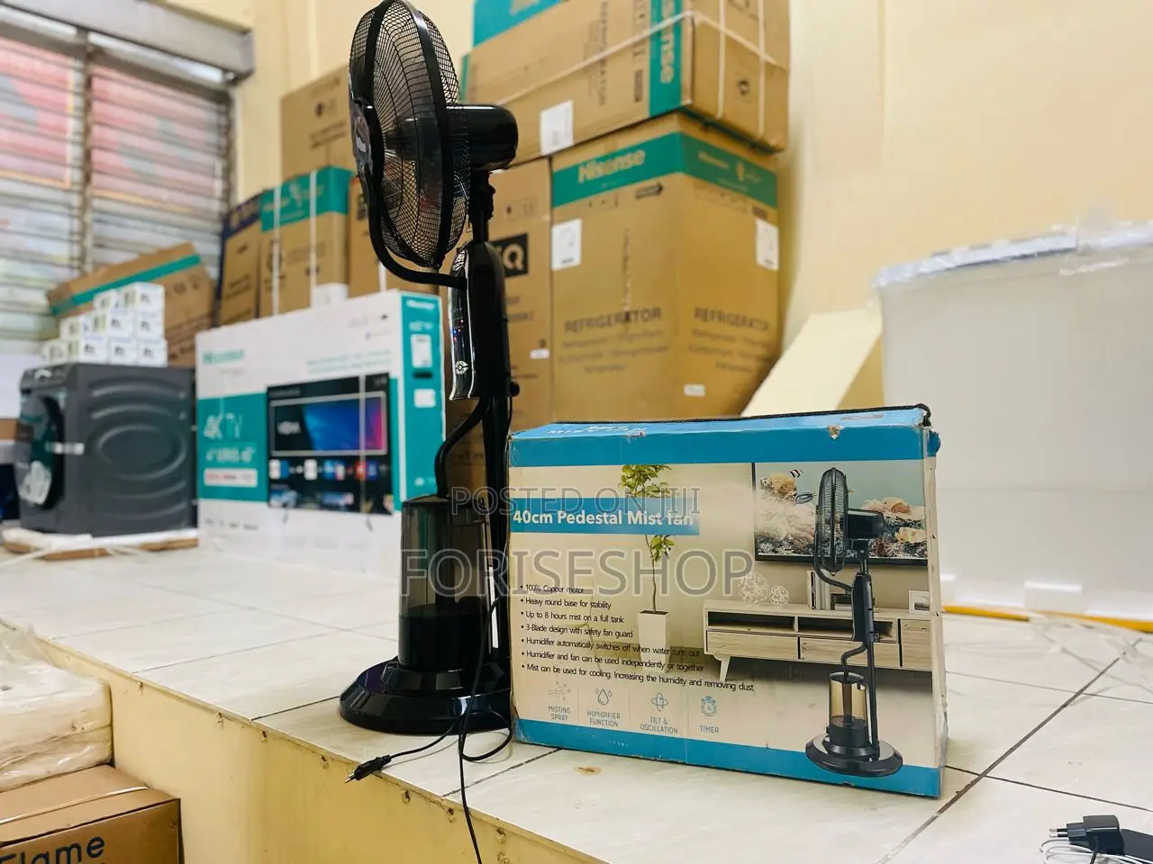 40cm Pedestal Mist Fans