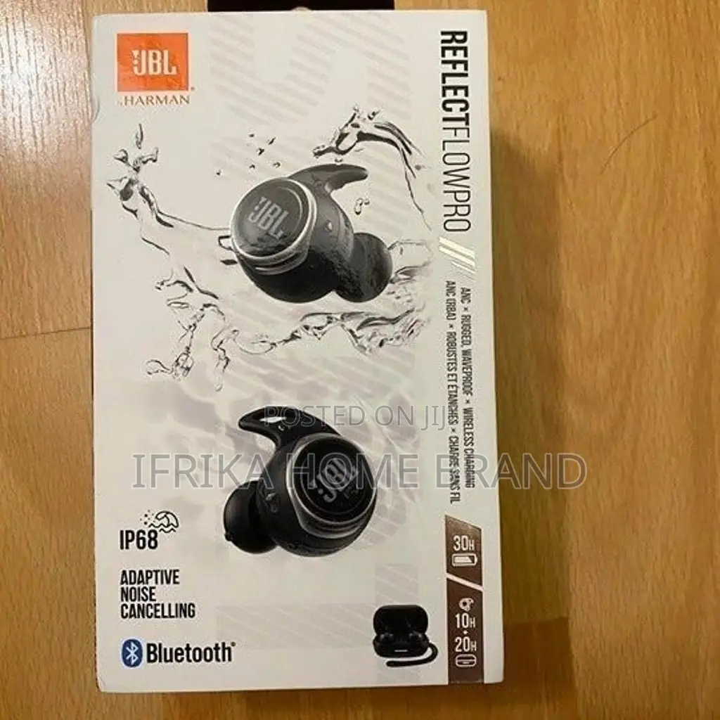 JBL Reflect Flow Pro+ Wireless Sports Earbuds - Black